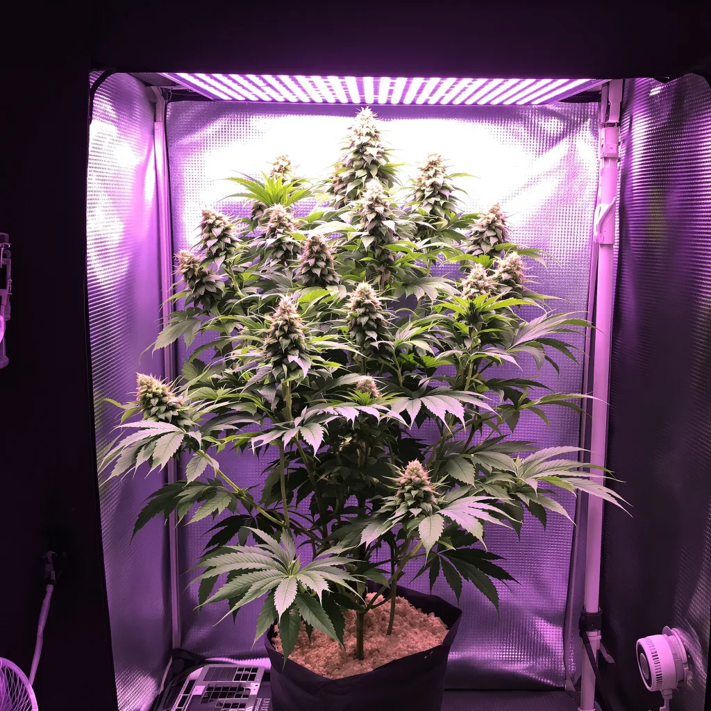 Planta de cannabis Pakistani Chitral Kush en fase de floración — 60-100 cm autofloración