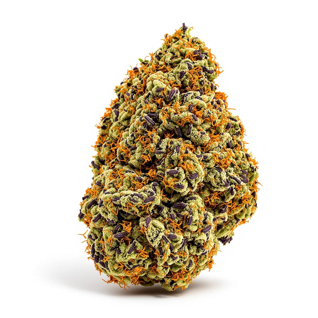 Pakistani Chitral Kush 86% indica / 14% sativa — flor con tricomas visibles