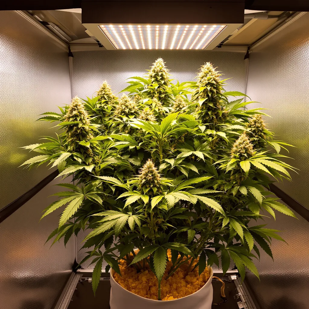 Planta de cannabis Pakistani Chitral Kush en fase de floración — 90-130 cm feminizada