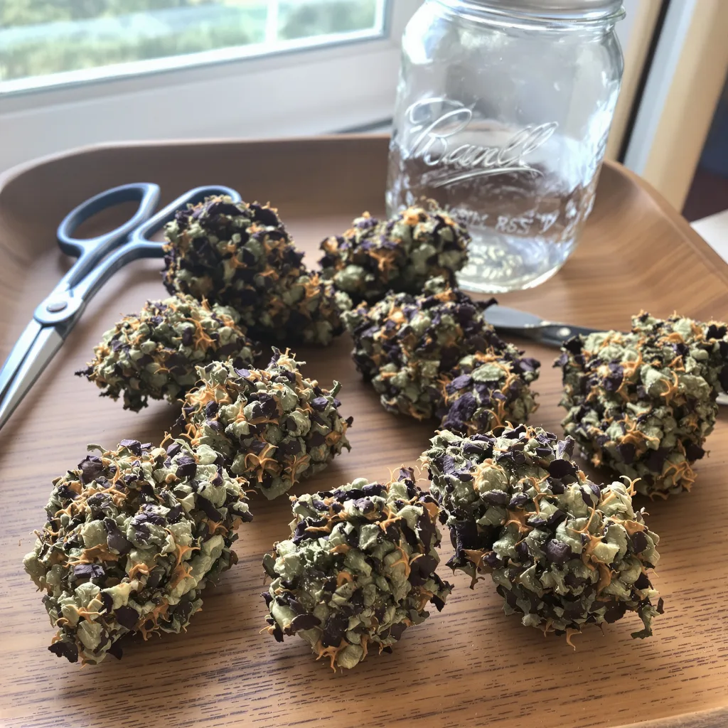 Pamelina 79% indica / 21% sativa — flor con tricomas visibles