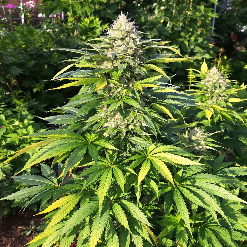 Papaya Cookies 76% indica / 24% sativa — flor con tricomas visibles