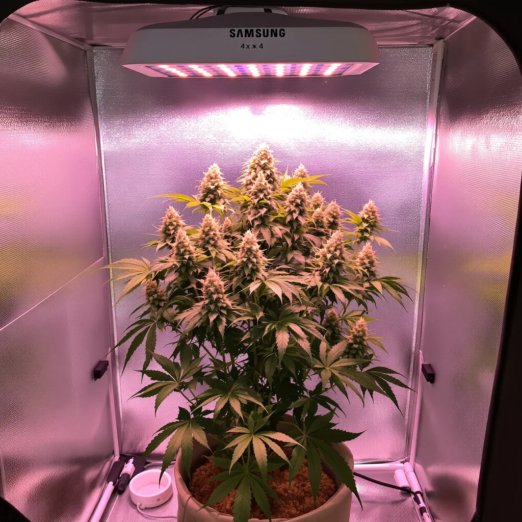 Planta de cannabis Paris XXX en fase de floración — 60-100 cm autofloración