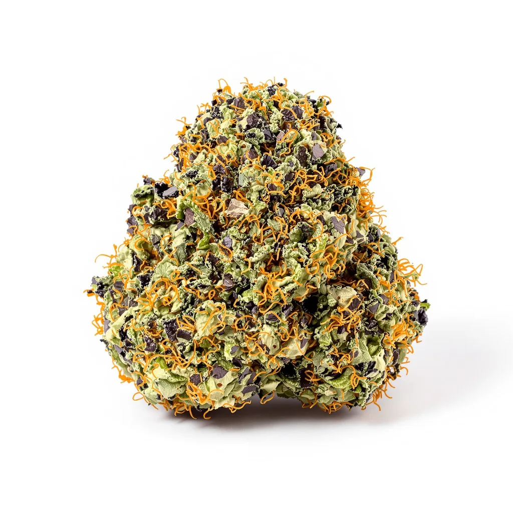 Paris XXX 85% indica / 15% sativa — flor con tricomas visibles
