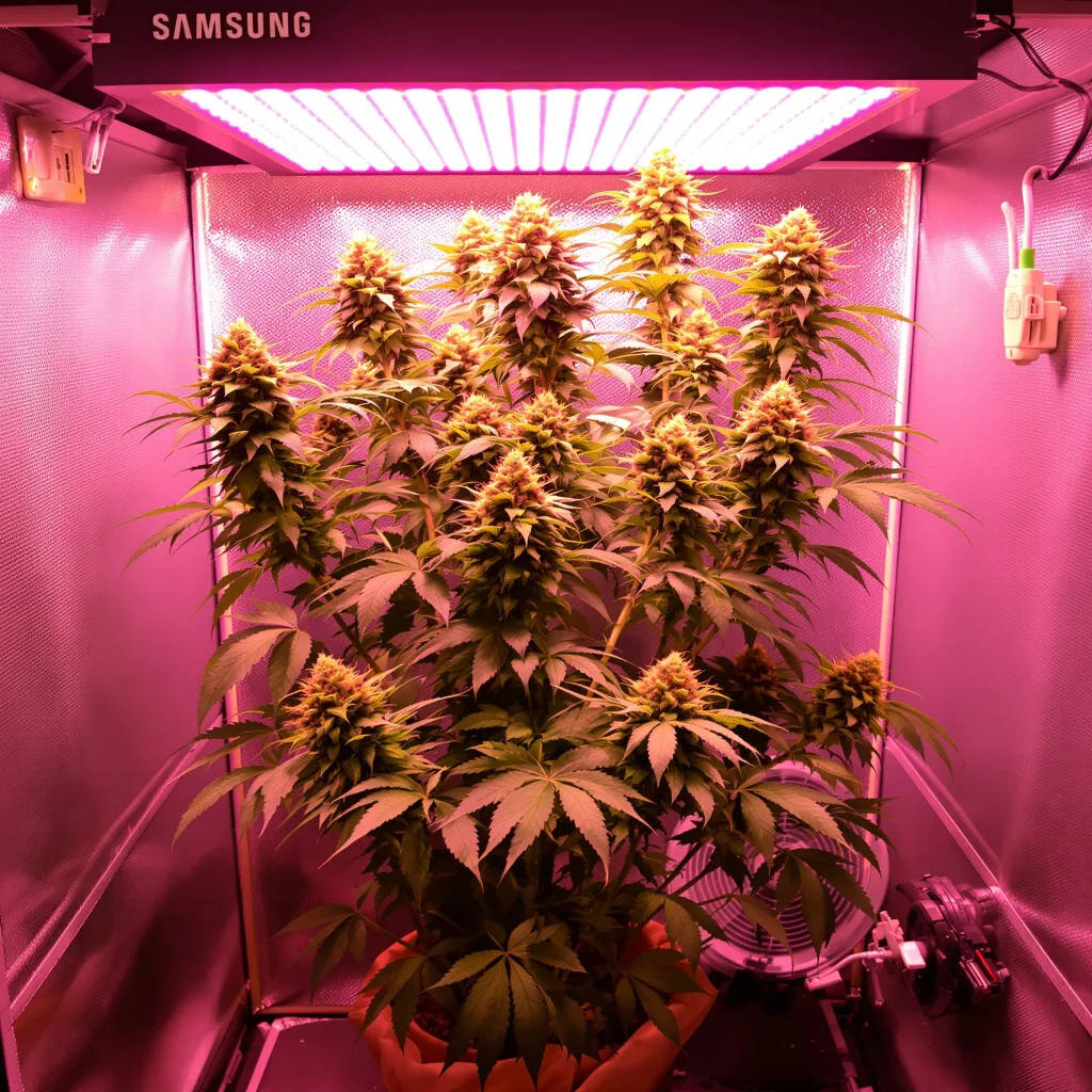 Planta de cannabis Peanut Butter Gelato en fase de floración — 120-180 cm feminizada