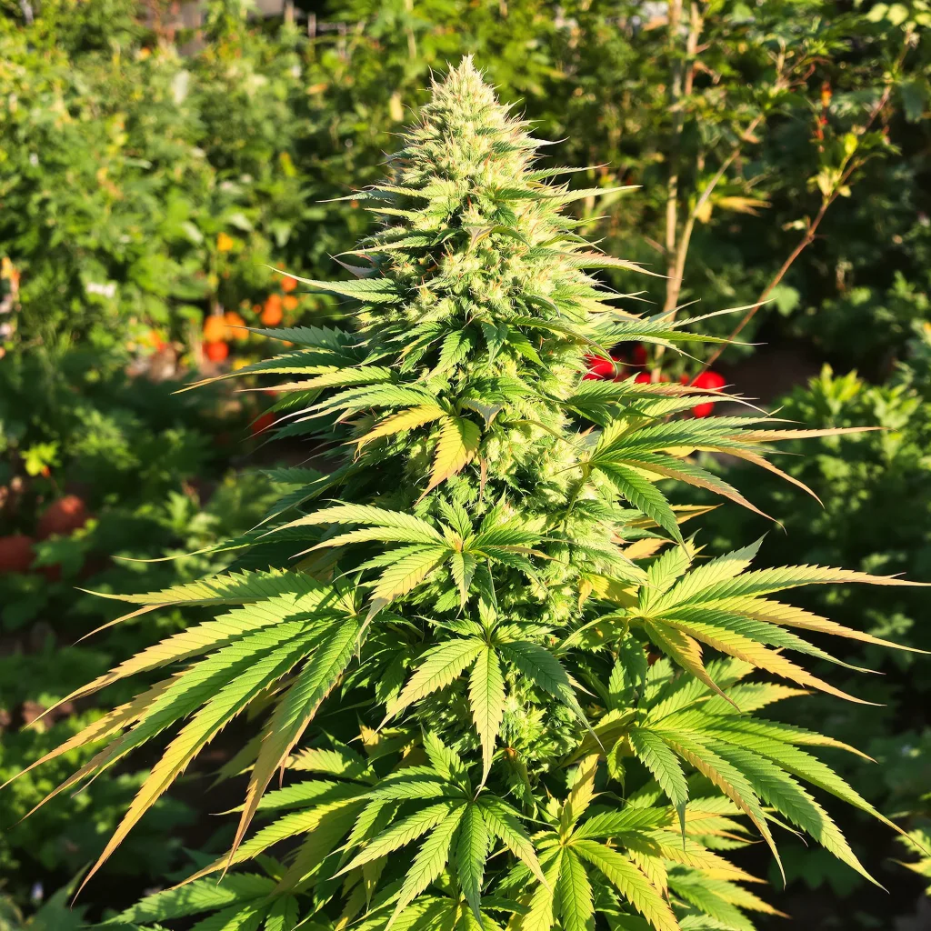 Pennywise 80% indica / 20% sativa — flor con tricomas visibles