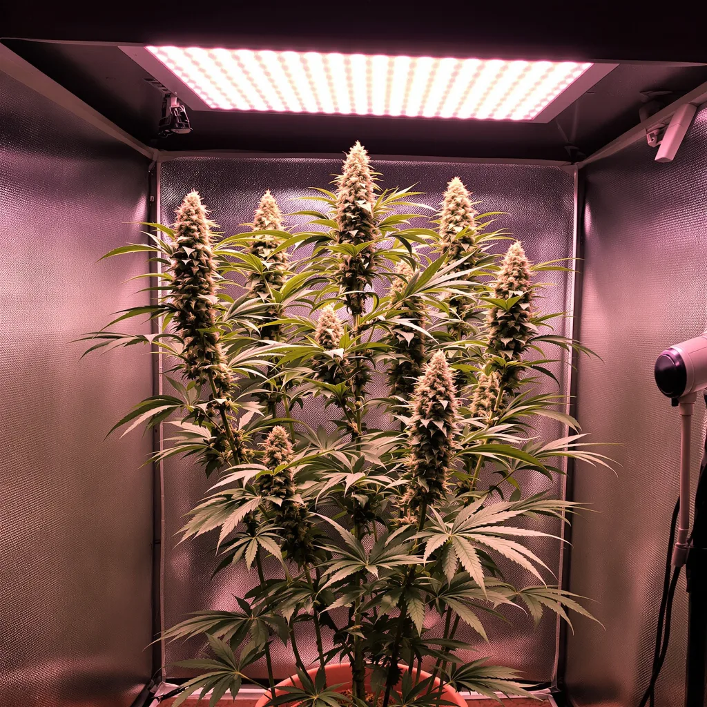 Planta de cannabis Permafrost en fase de floración — 150-200 cm feminizada