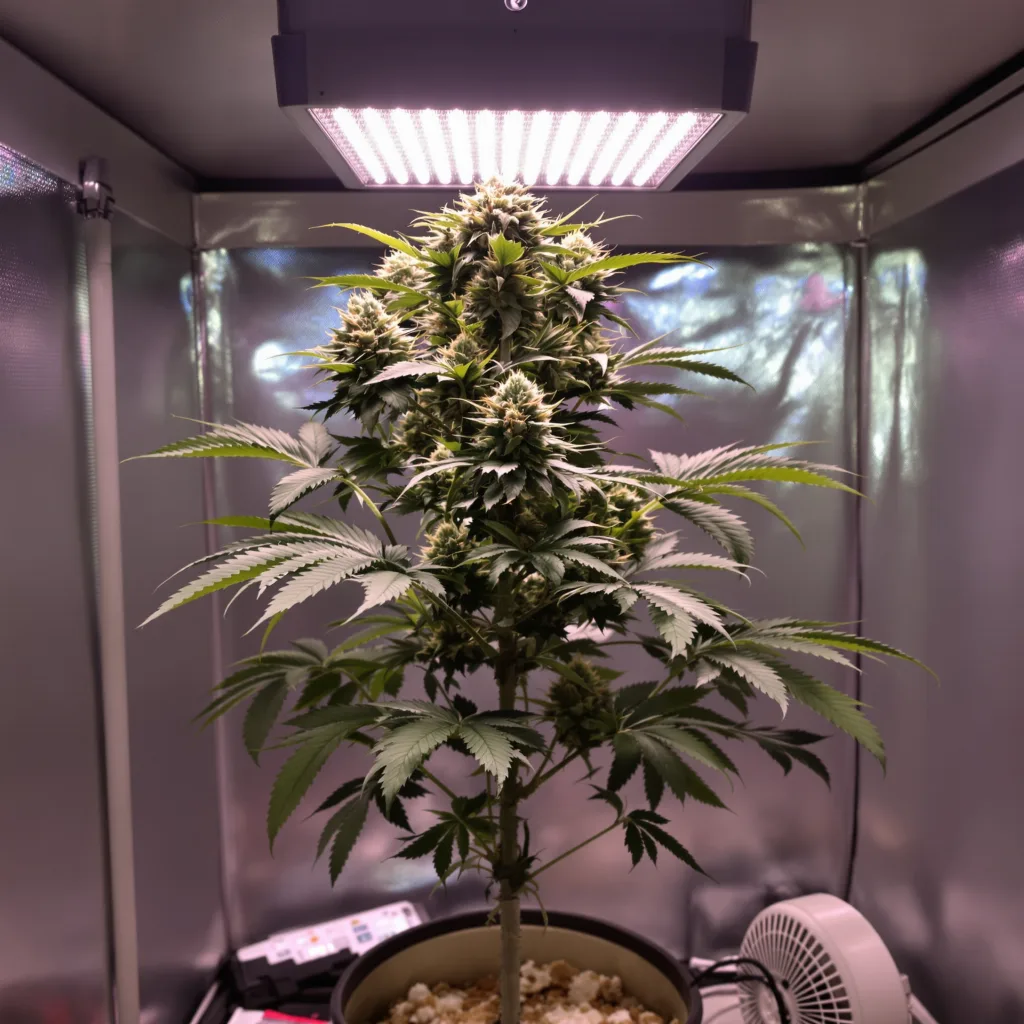 Planta de cannabis Petrolia Headstash en fase de floración — 90-130 cm feminizada