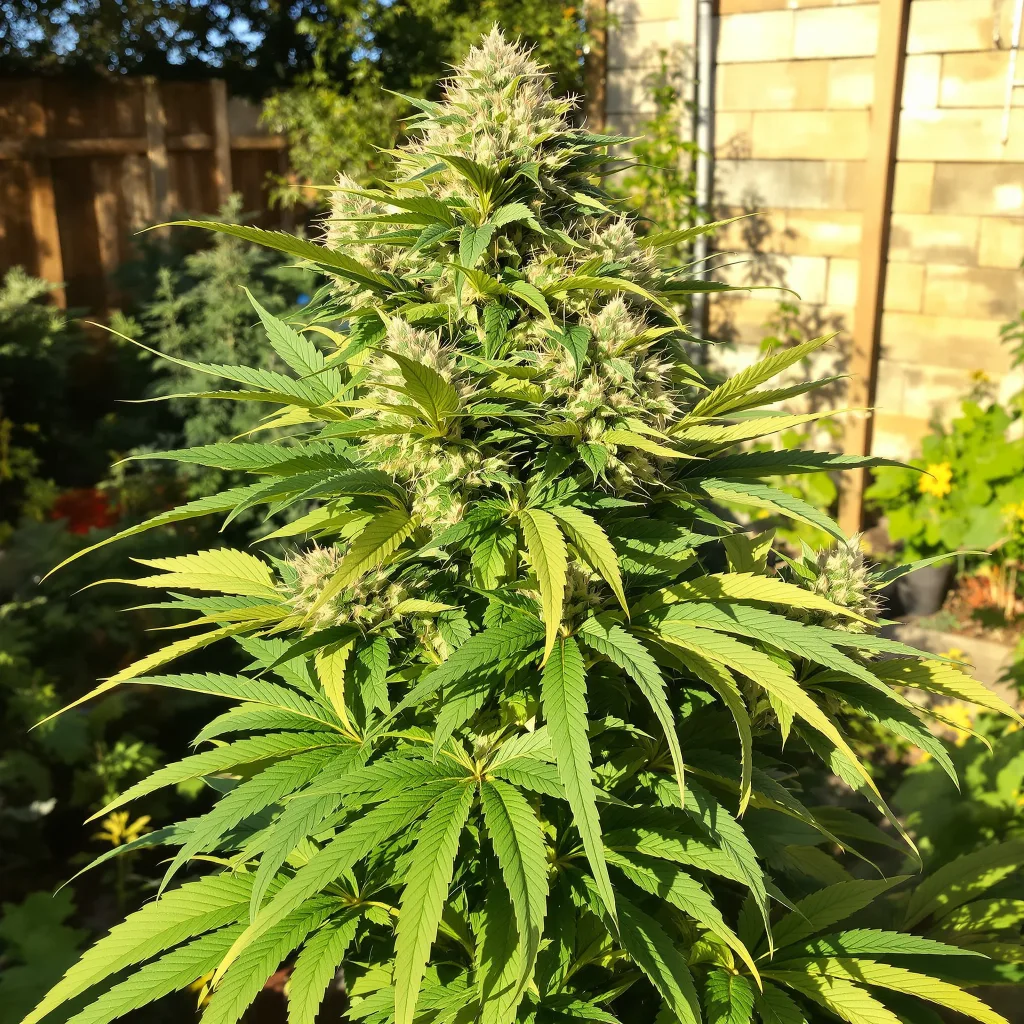 Petrolia Headstash 72% indica / 28% sativa — flor con tricomas visibles