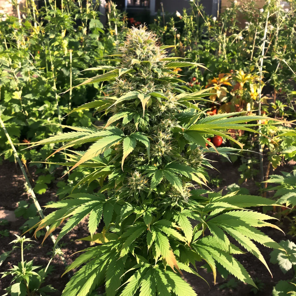 Peyote Gorilla 70% indica / 30% sativa — flor con tricomas visibles