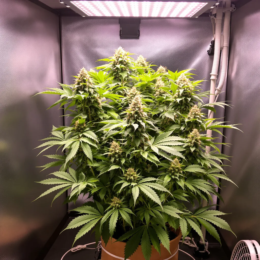 Planta de cannabis Pez en fase de floración — 90-130 cm feminizada
