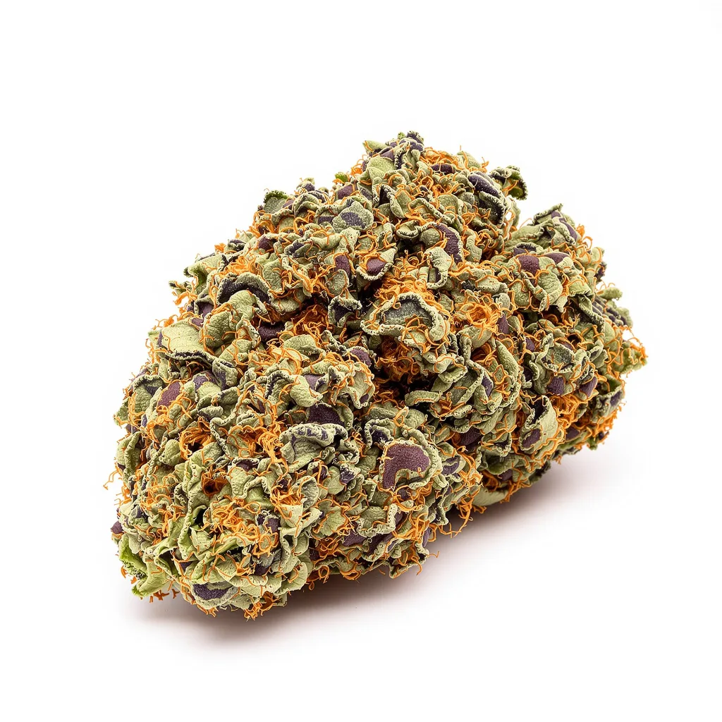 Pez 77% indica / 23% sativa — flor con tricomas visibles