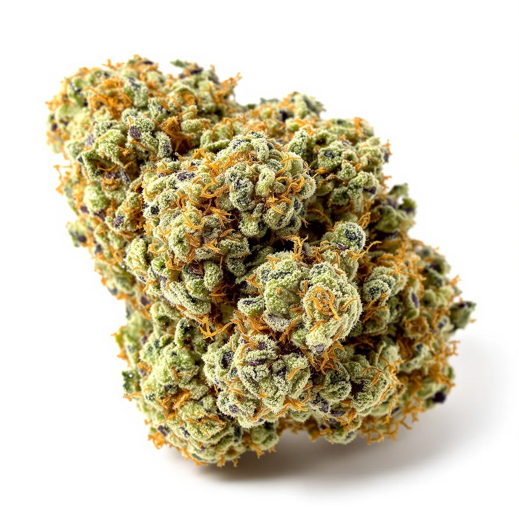 Phantom Cookies 40% indica / 60% sativa — flor con tricomas visibles
