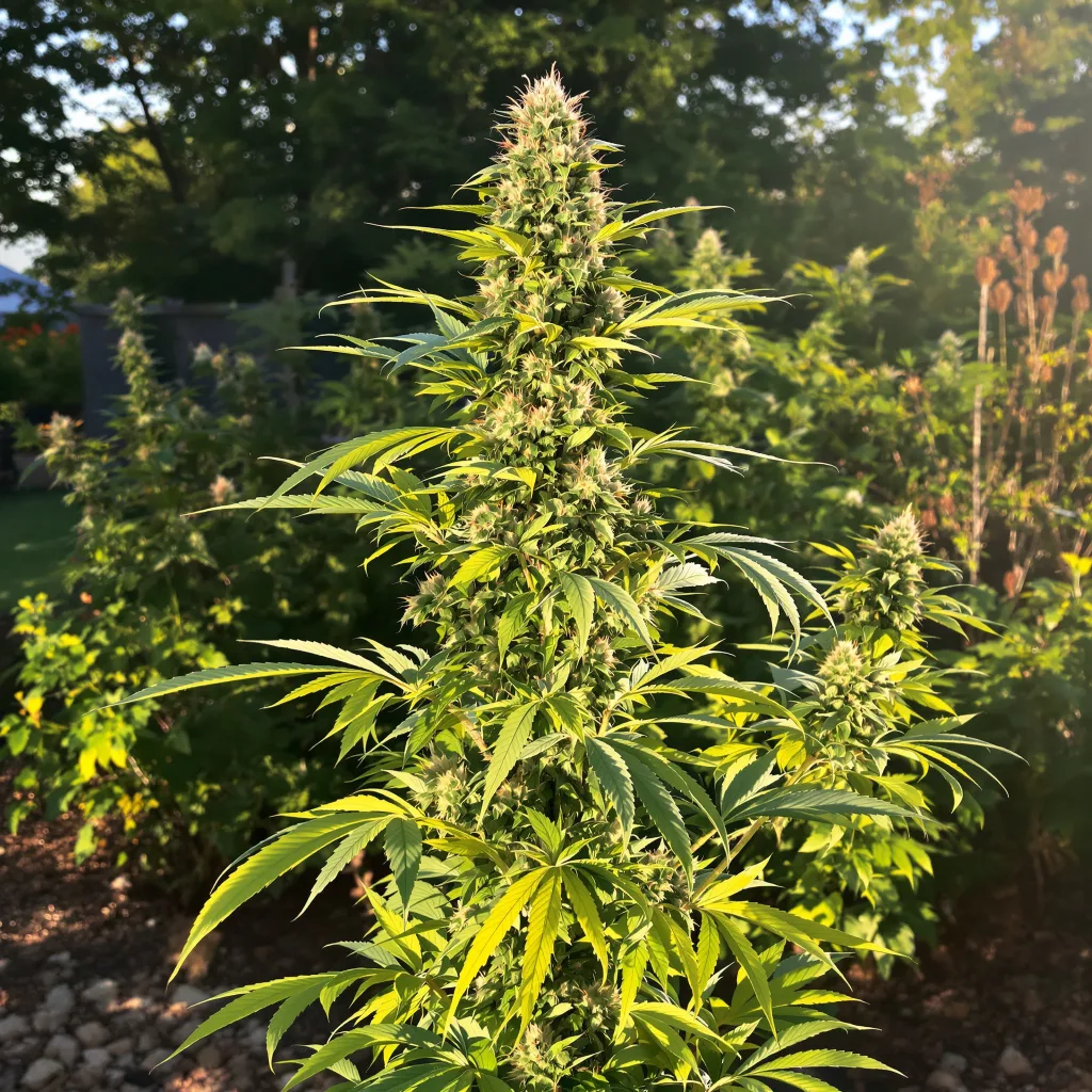 Pie Scream 53% indica / 47% sativa — flor con tricomas visibles