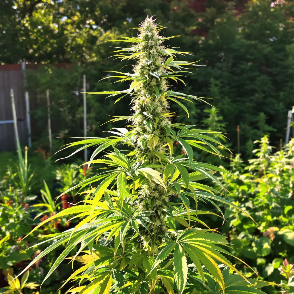 Pine 8% indica / 92% sativa — flor con tricomas visibles