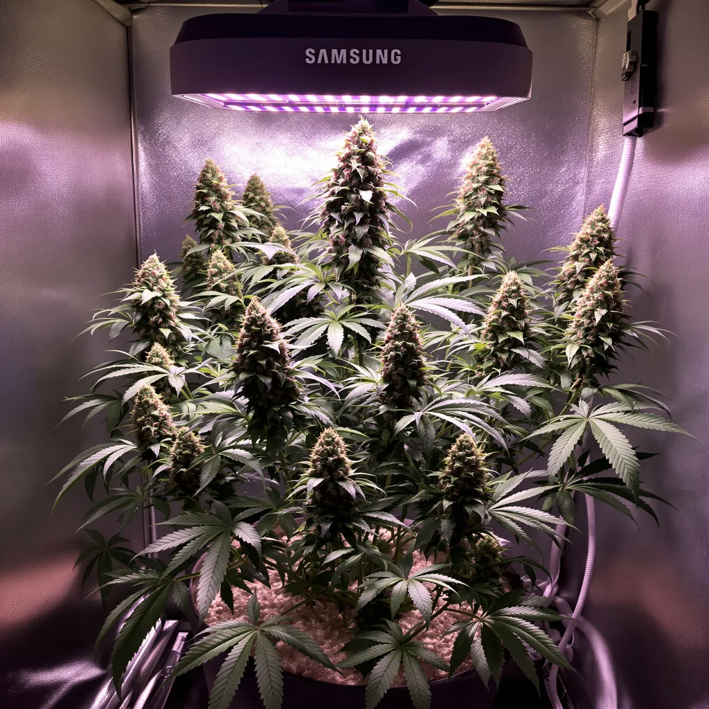 Planta de cannabis Pine Tar Kush en fase de floración — 90-130 cm feminizada