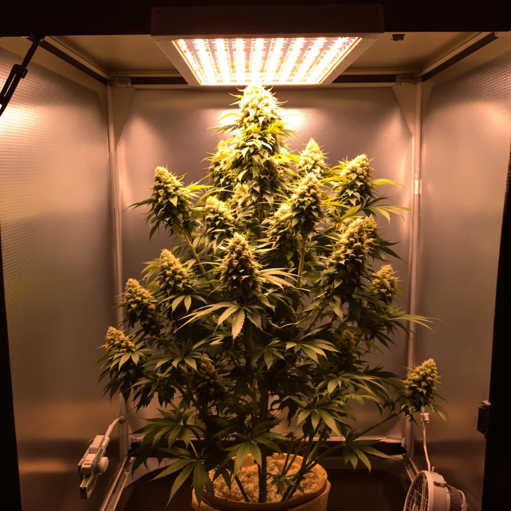Planta de cannabis Pineapple en fase de floración — 60-100 cm autofloración