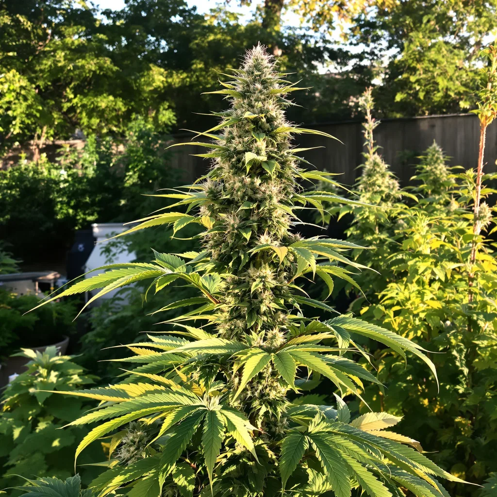 Pineapple 50% indica / 50% sativa — flor con tricomas visibles