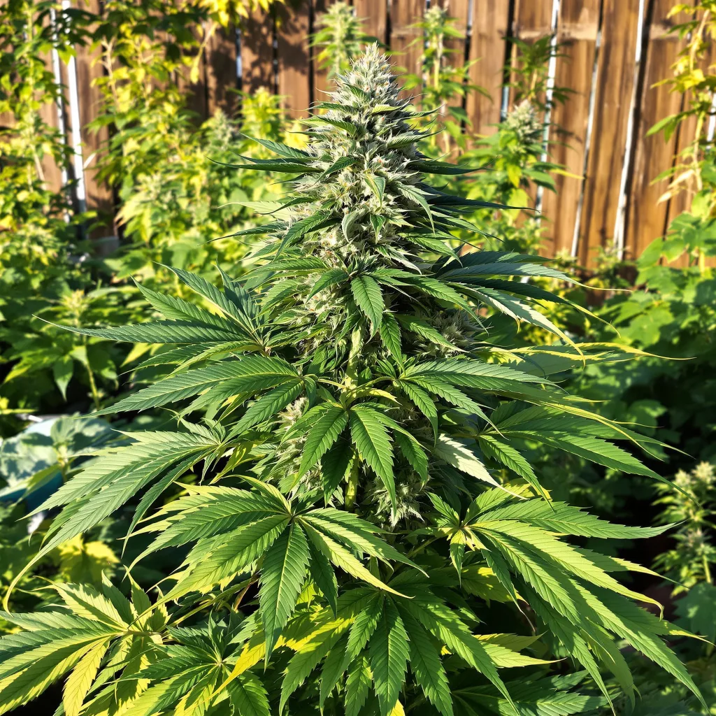 Pineapple Chunk 80% indica / 20% sativa — flor con tricomas visibles