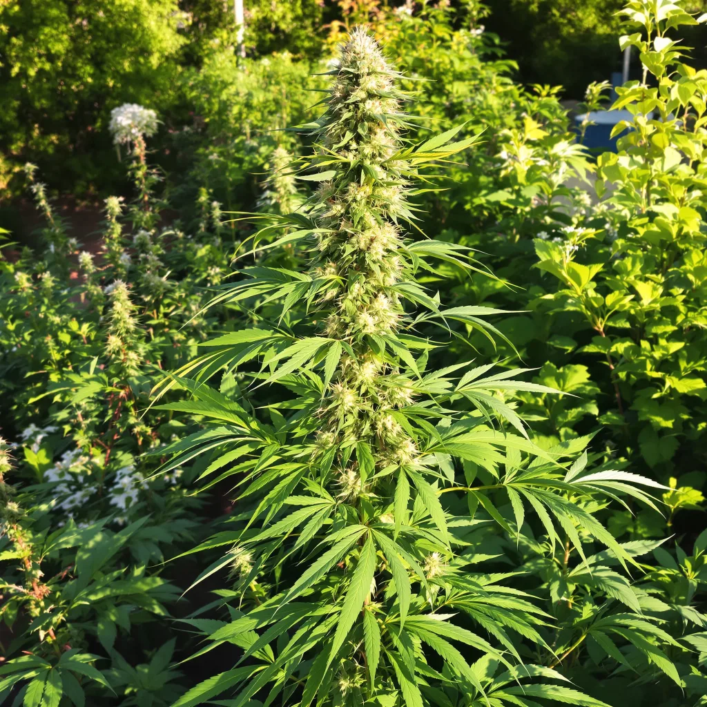 Pineapple Jack 10% indica / 90% sativa — flor con tricomas visibles