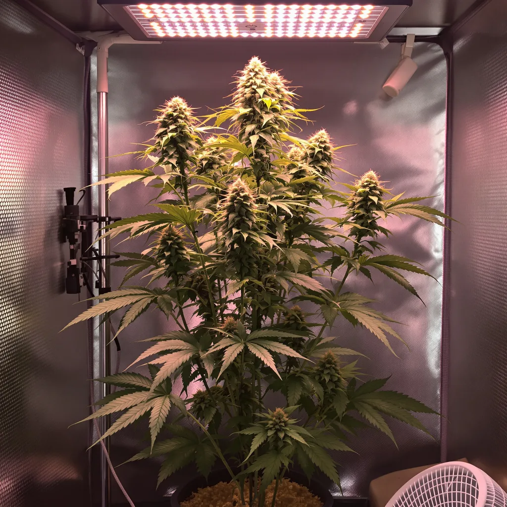Planta de cannabis Pineapple Mayhem en fase de floración — 150-200 cm feminizada