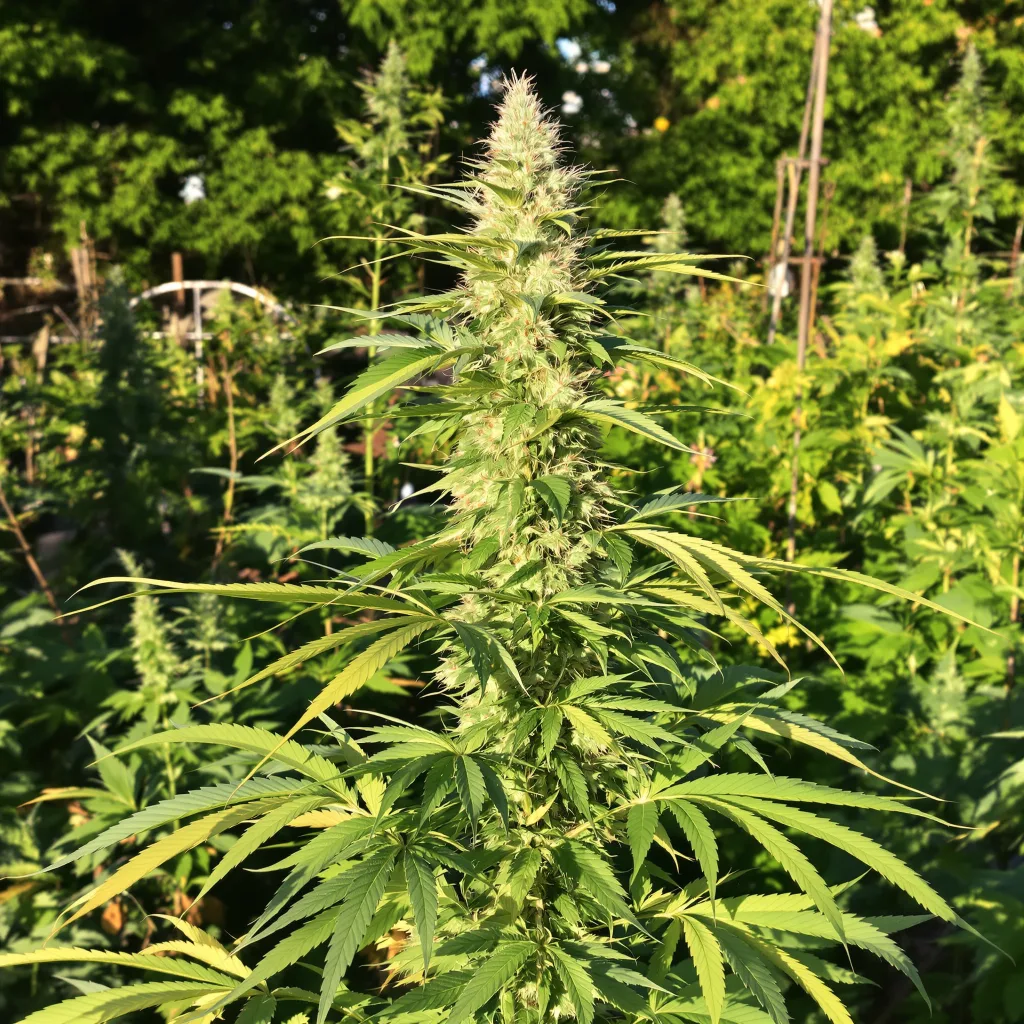 Pineapple Mayhem 11% indica / 89% sativa — flor con tricomas visibles