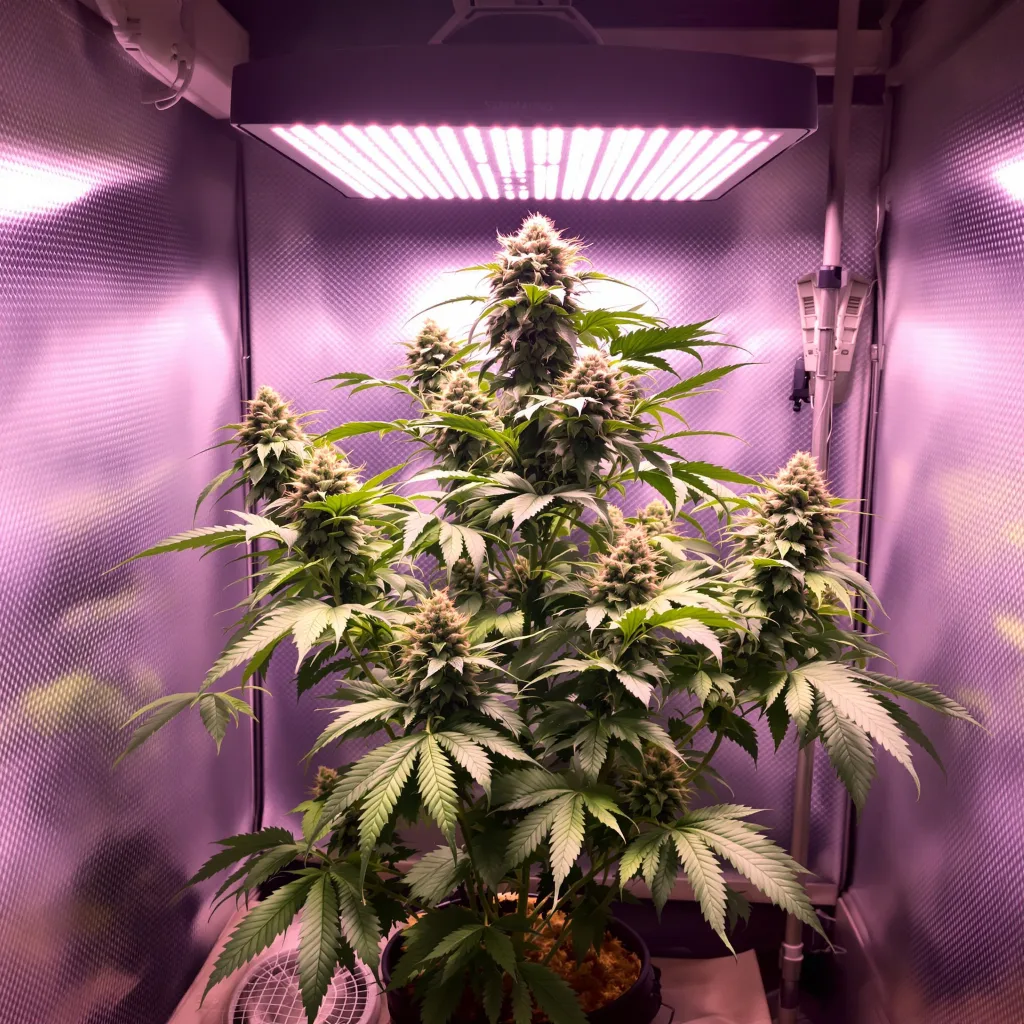 Planta de cannabis Pink Champagne en fase de floración — 90-130 cm feminizada