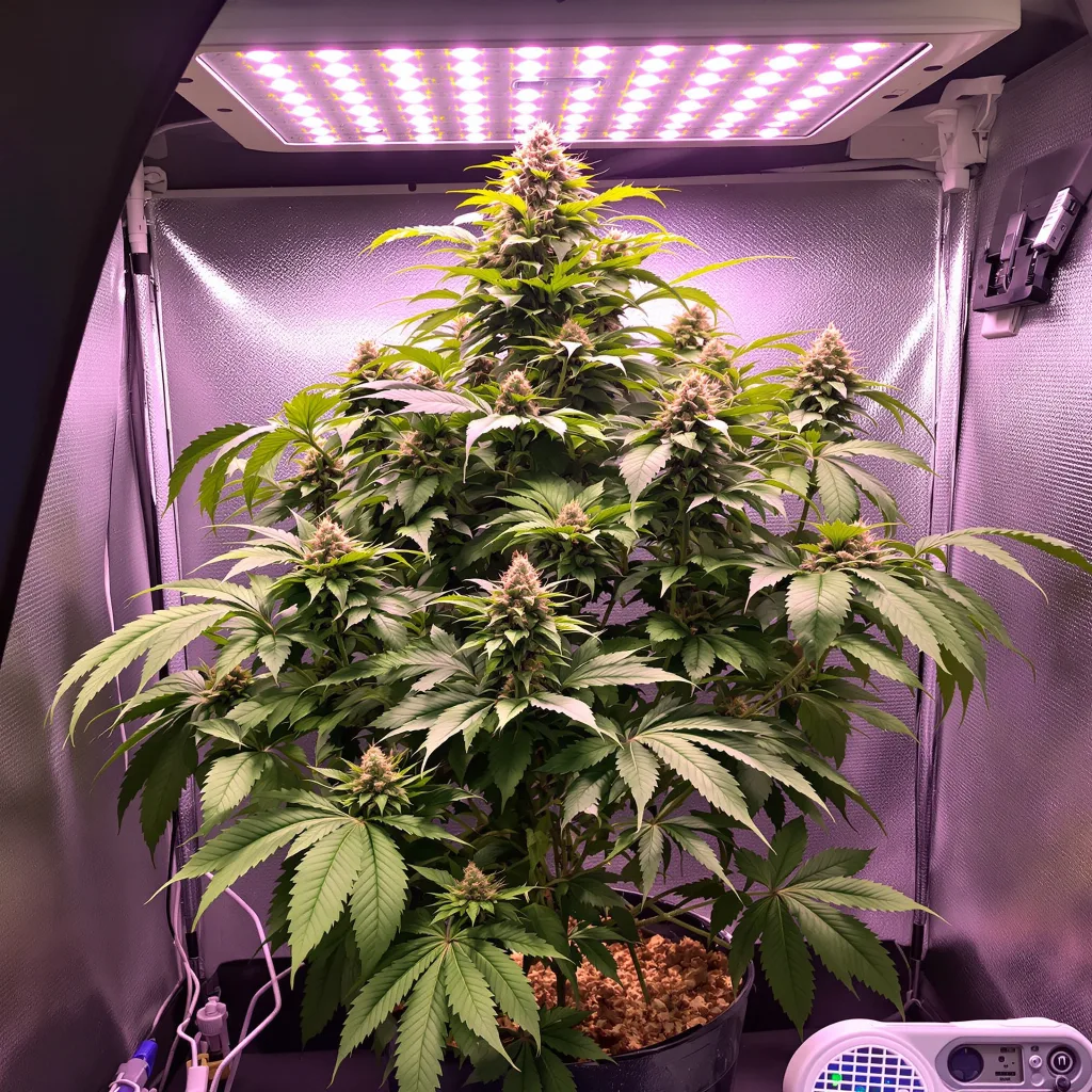 Planta de cannabis Pink Death Star en fase de floración — 90-130 cm feminizada