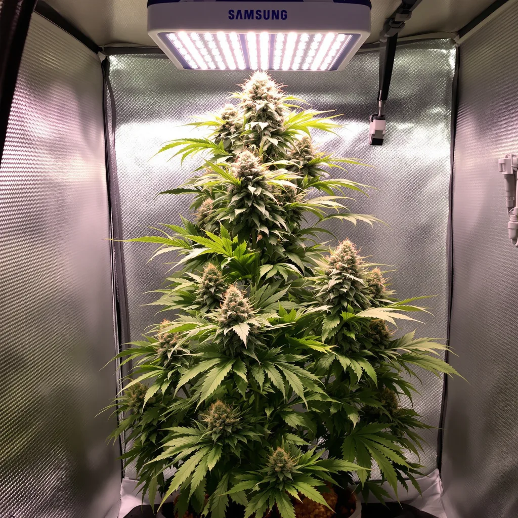 Planta de cannabis Pink Kush en fase de floración — 90-130 cm feminizada