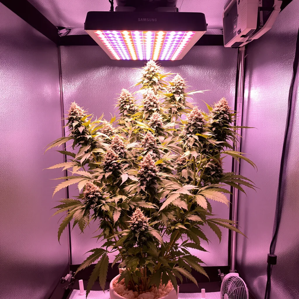 Planta de cannabis Pink Pez en fase de floración — 120-180 cm feminizada