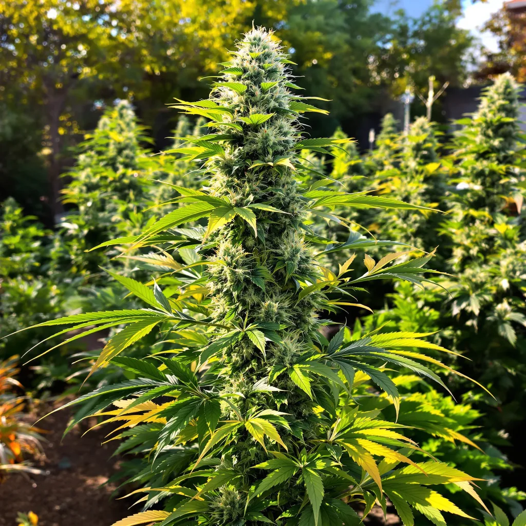 Pink Pez 63% indica / 37% sativa — flor con tricomas visibles