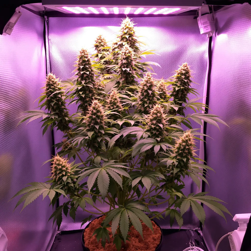 Planta de cannabis Pink Runtz en fase de floración — 60-100 cm autofloración