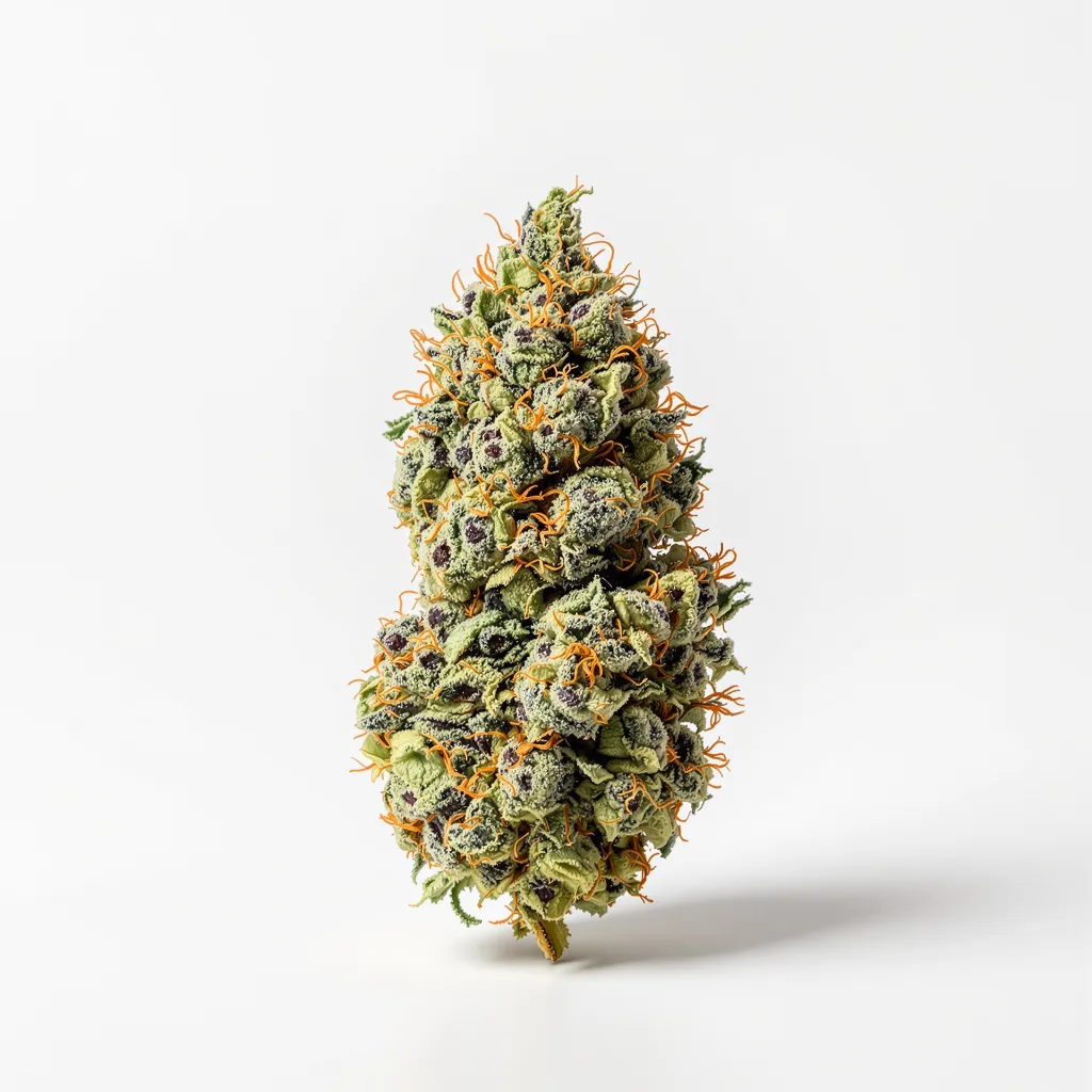 Pink Runtz 50% indica / 50% sativa — flor con tricomas visibles