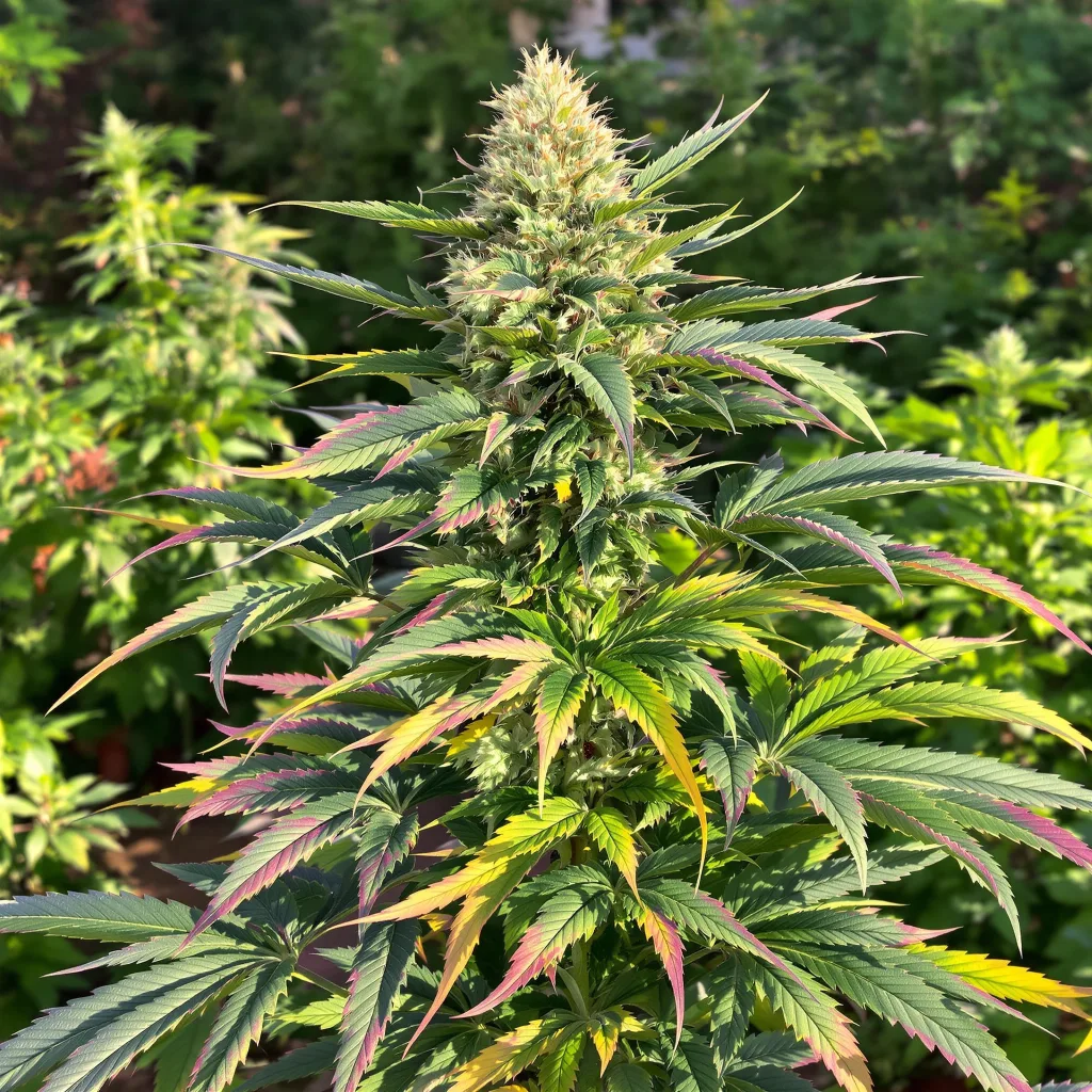 Platinum Bubba 74% indica / 26% sativa — flor con tricomas visibles