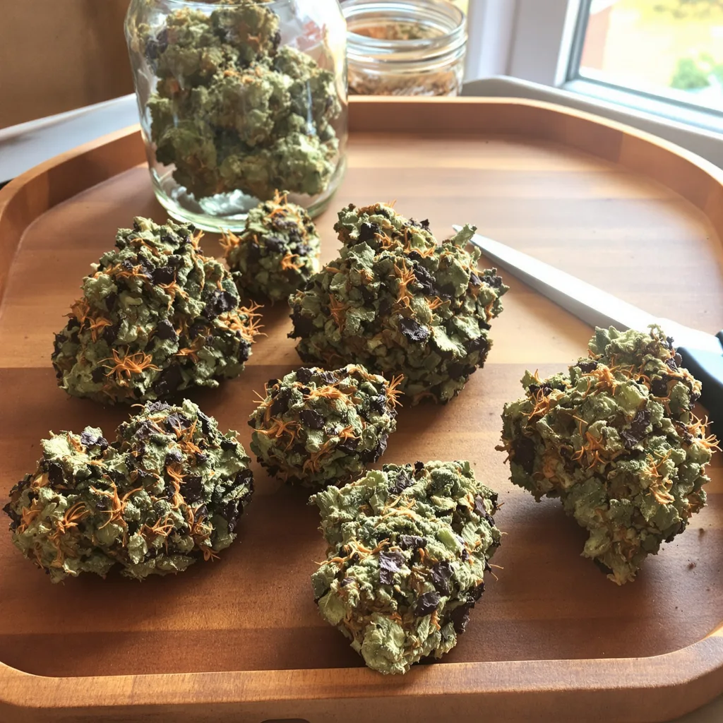 Platinum Bubba Kush 70% indica / 20% sativa — flor con tricomas visibles