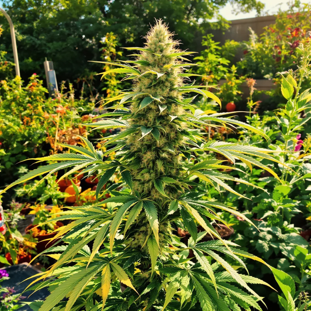 Platinum GSC 60% indica / 40% sativa — flor con tricomas visibles