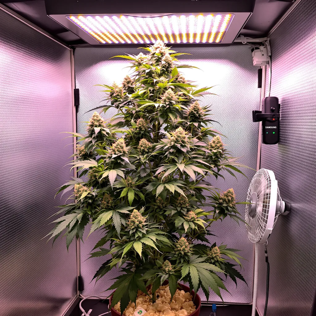 Planta de cannabis Platinum GSC en fase de floración — 120-180 cm feminizada