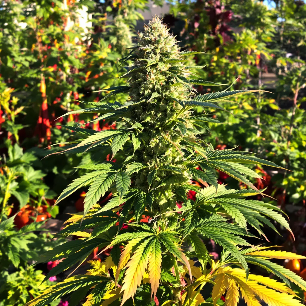 Platinum Kush 82% indica / 18% sativa — flor con tricomas visibles