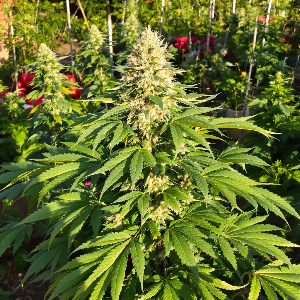 Pluto Kush 88% indica / 12% sativa — flor con tricomas visibles