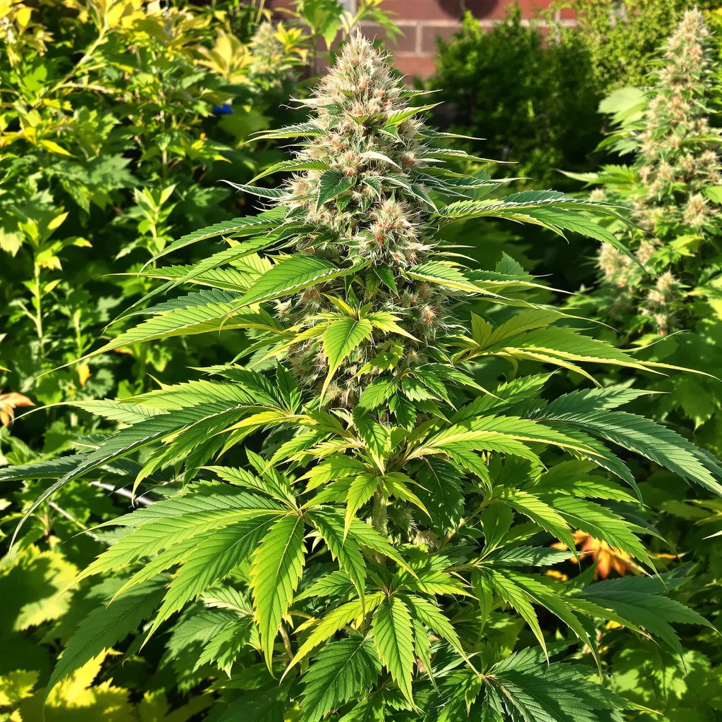 Pot of Gold 90% indica / 10% sativa — flor con tricomas visibles