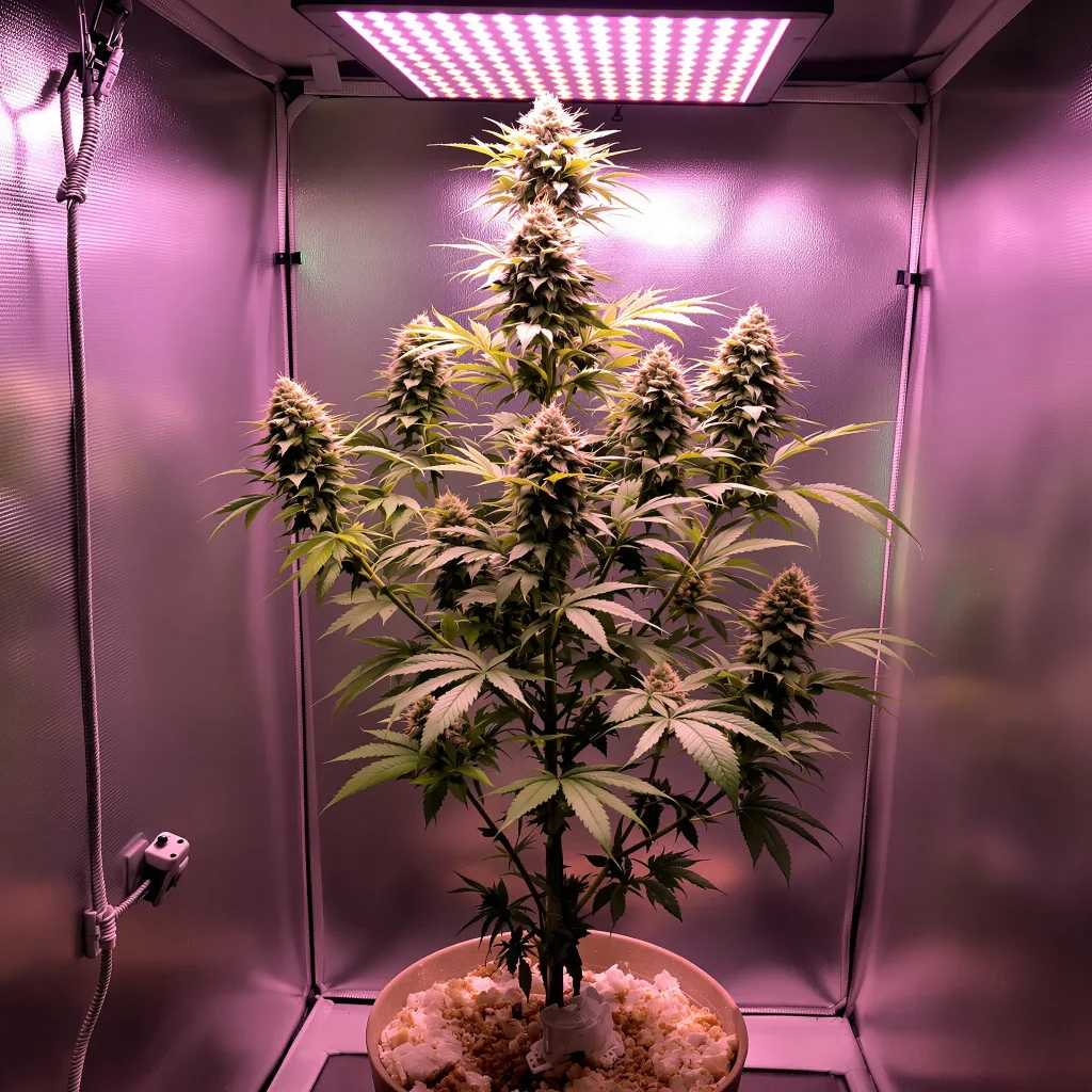 Planta de cannabis Power Kush en fase de floración — 60-100 cm autofloración