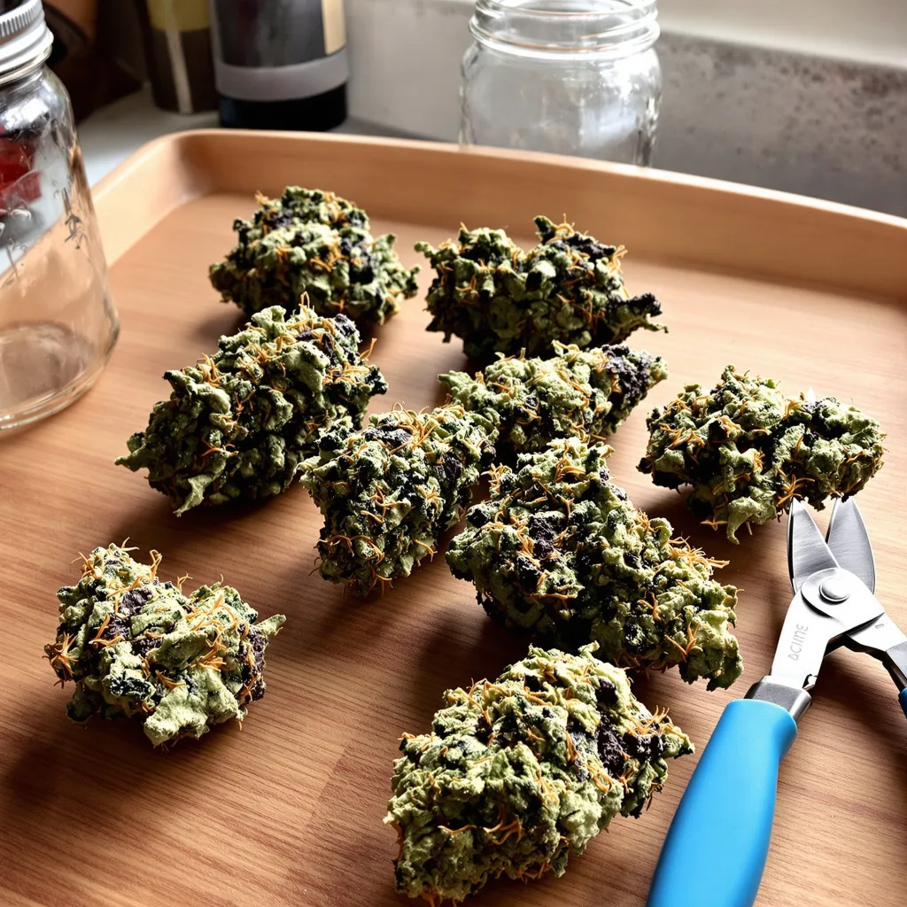 Primus 79% indica / 21% sativa — flor con tricomas visibles