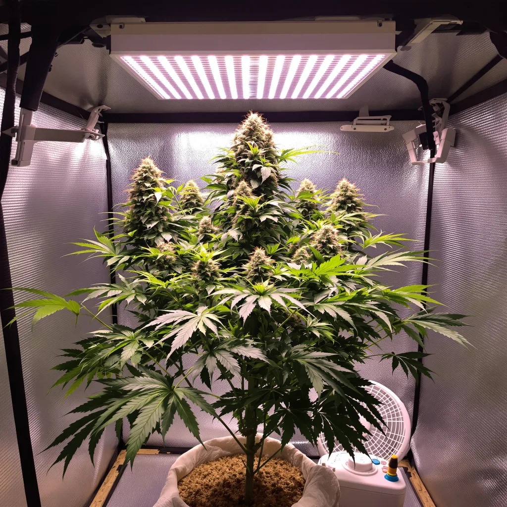 Planta de cannabis Puna Budder en fase de floración — 90-130 cm feminizada