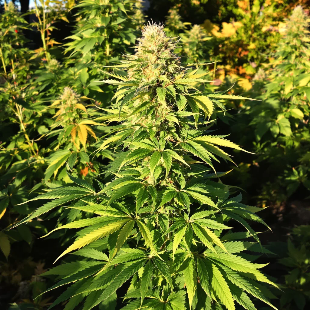 Puna Budder 70% indica / 30% sativa — flor con tricomas visibles
