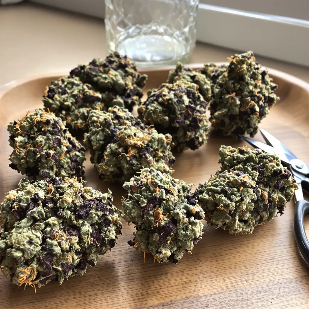 Punky Lion 81% indica / 19% sativa — flor con tricomas visibles