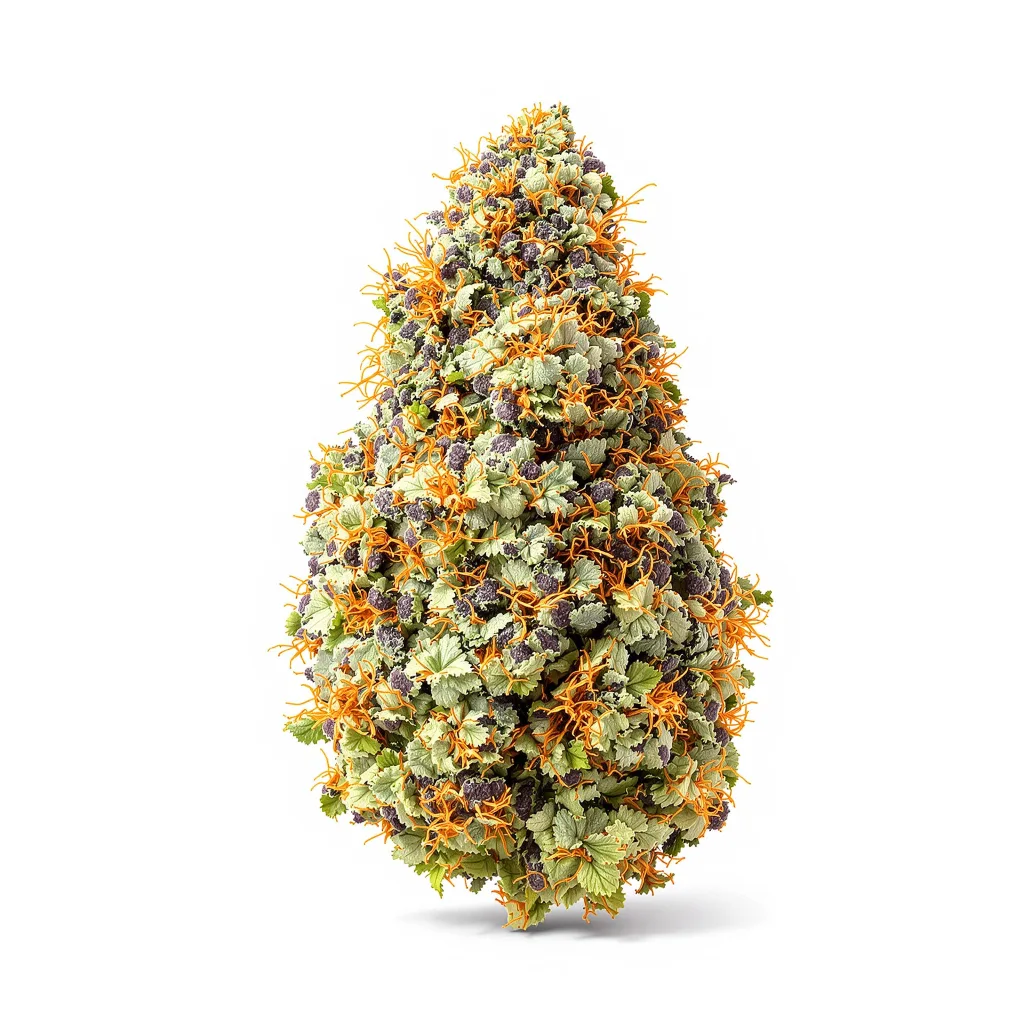 Punky Lion 81% indica / 19% sativa — flor con tricomas visibles