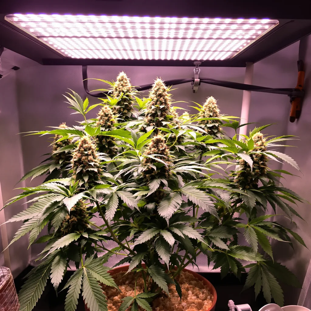 Planta de cannabis Pure Afghan en fase de floración — 90-130 cm feminizada