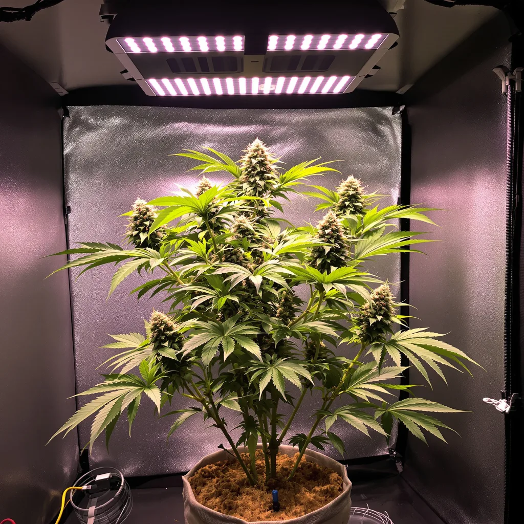 Planta de cannabis Pure Indica en fase de floración — 90-130 cm feminizada