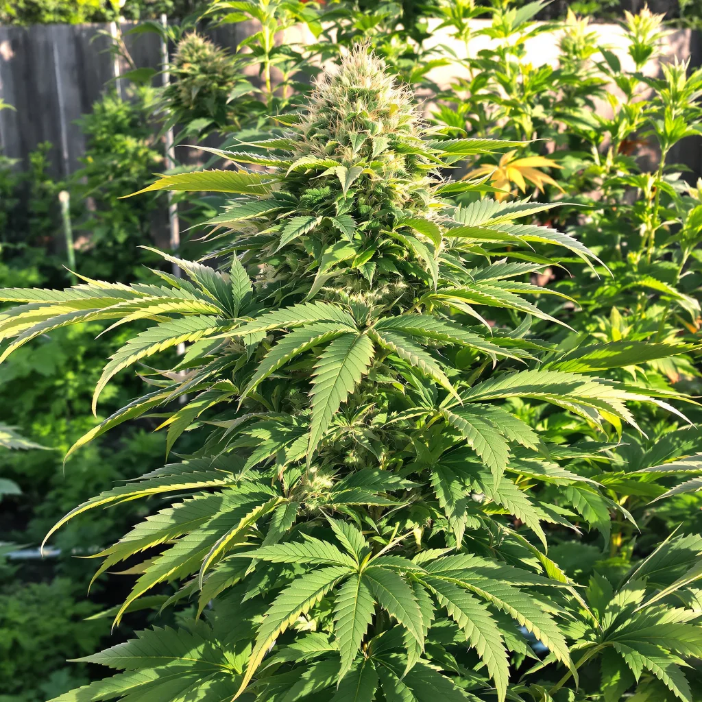 Purple Afghani 84% indica / 16% sativa — flor con tricomas visibles