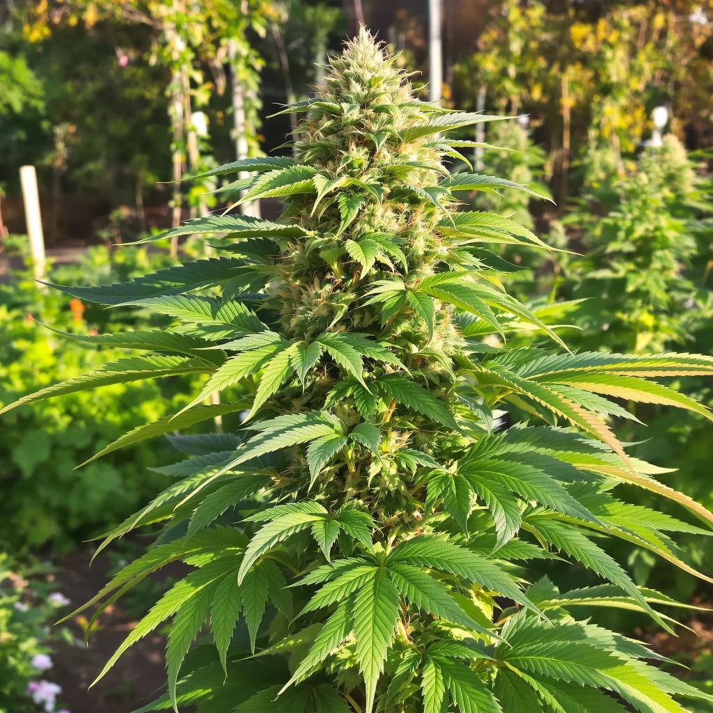 Purple Berry 76% indica / 24% sativa — flor con tricomas visibles