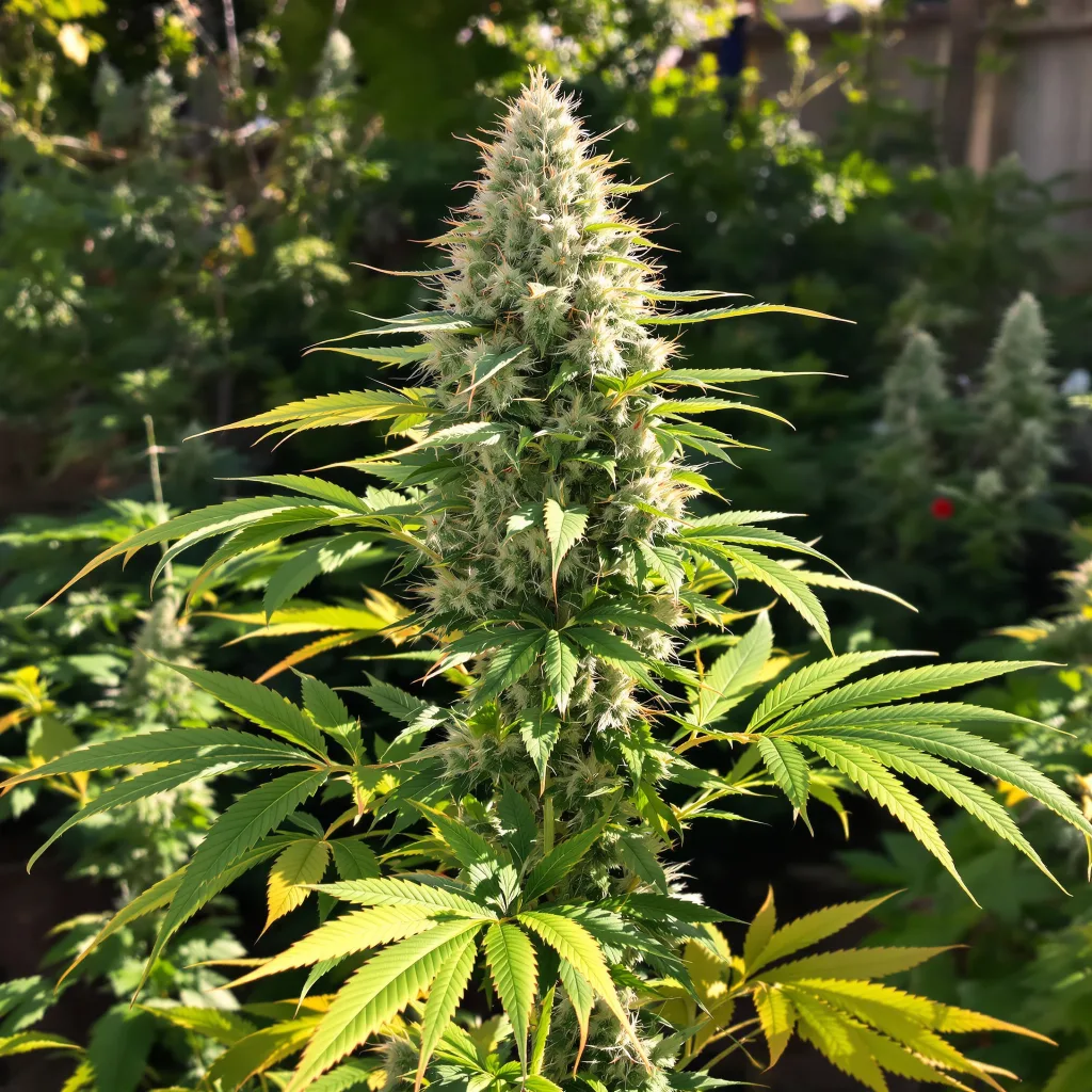 Purple Bubba 80% indica / 20% sativa — flor con tricomas visibles